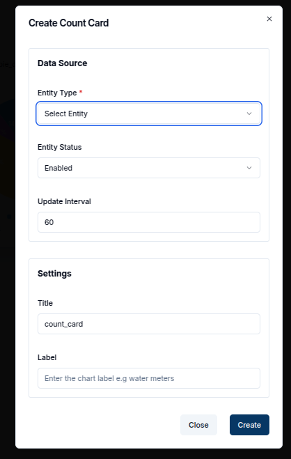 Count Card Dialog
