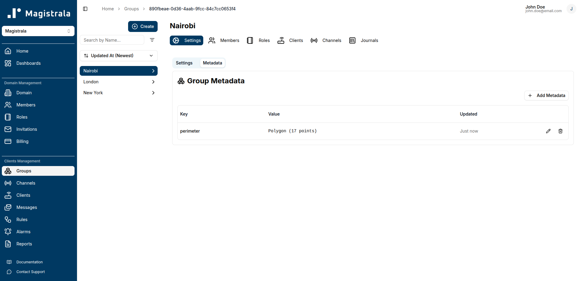 Group Metadata