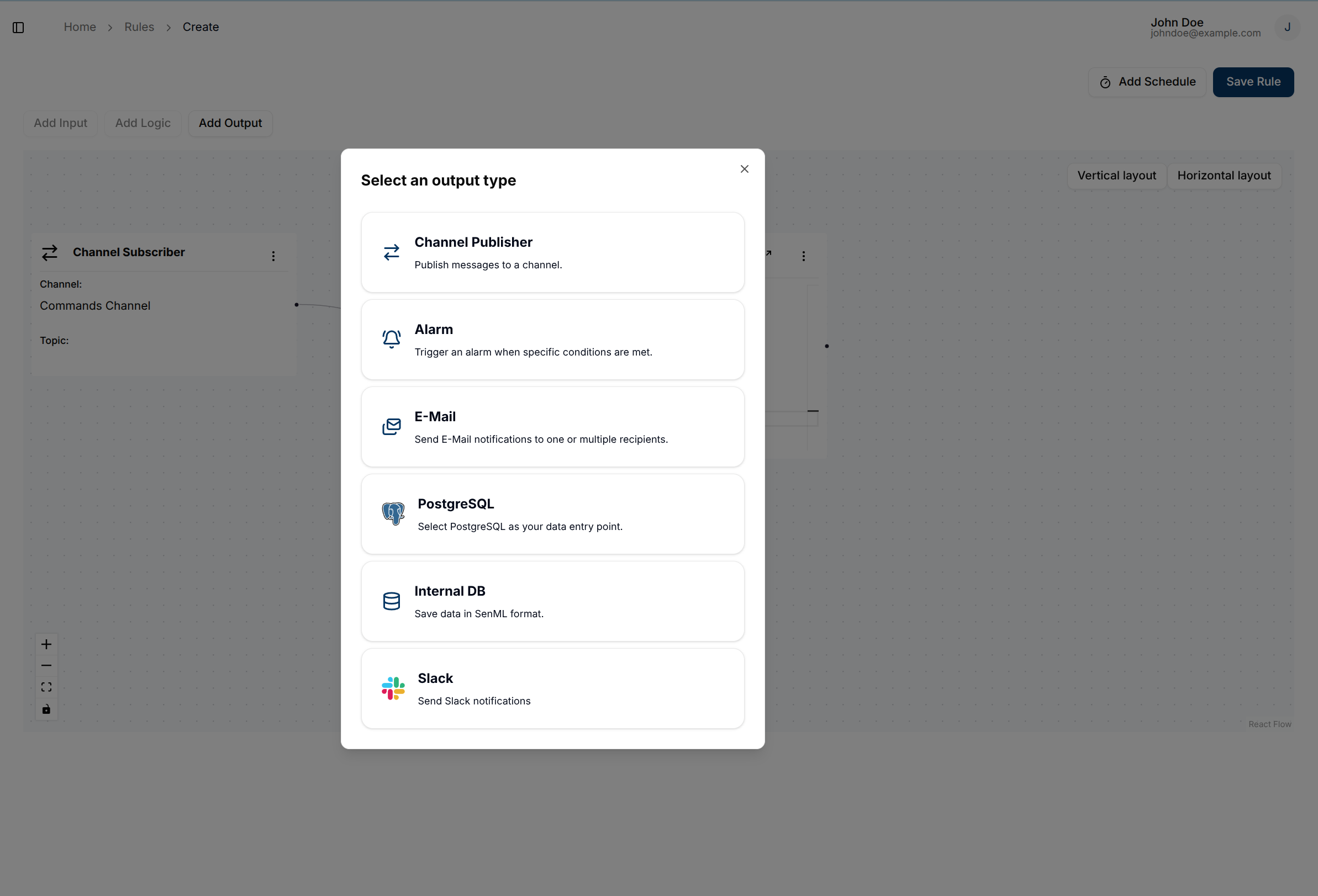 select output