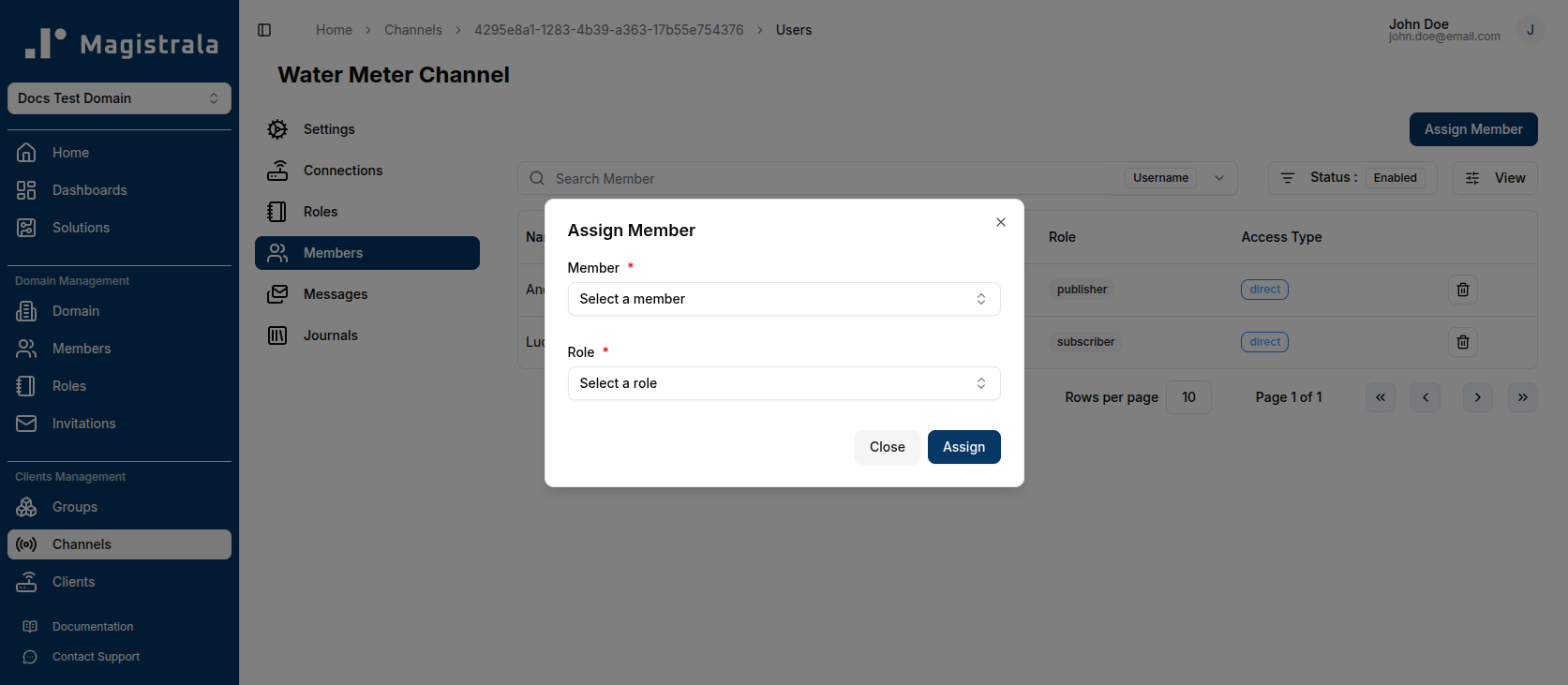 Assign role members