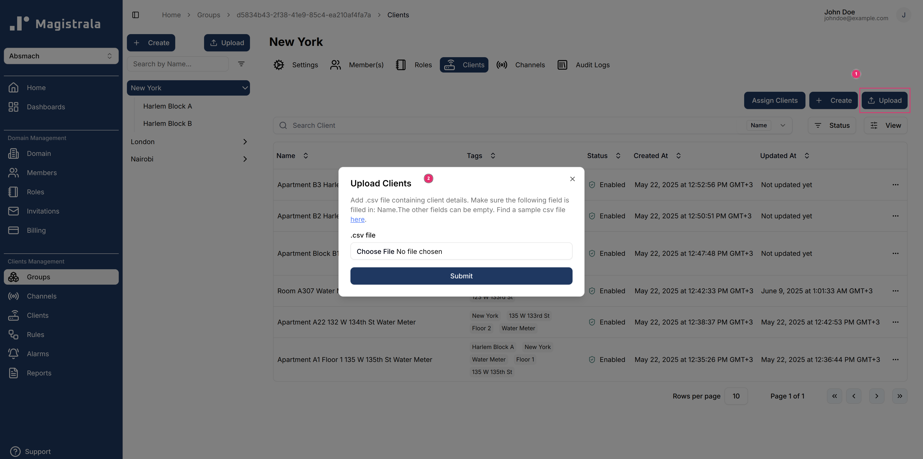 Create Clients