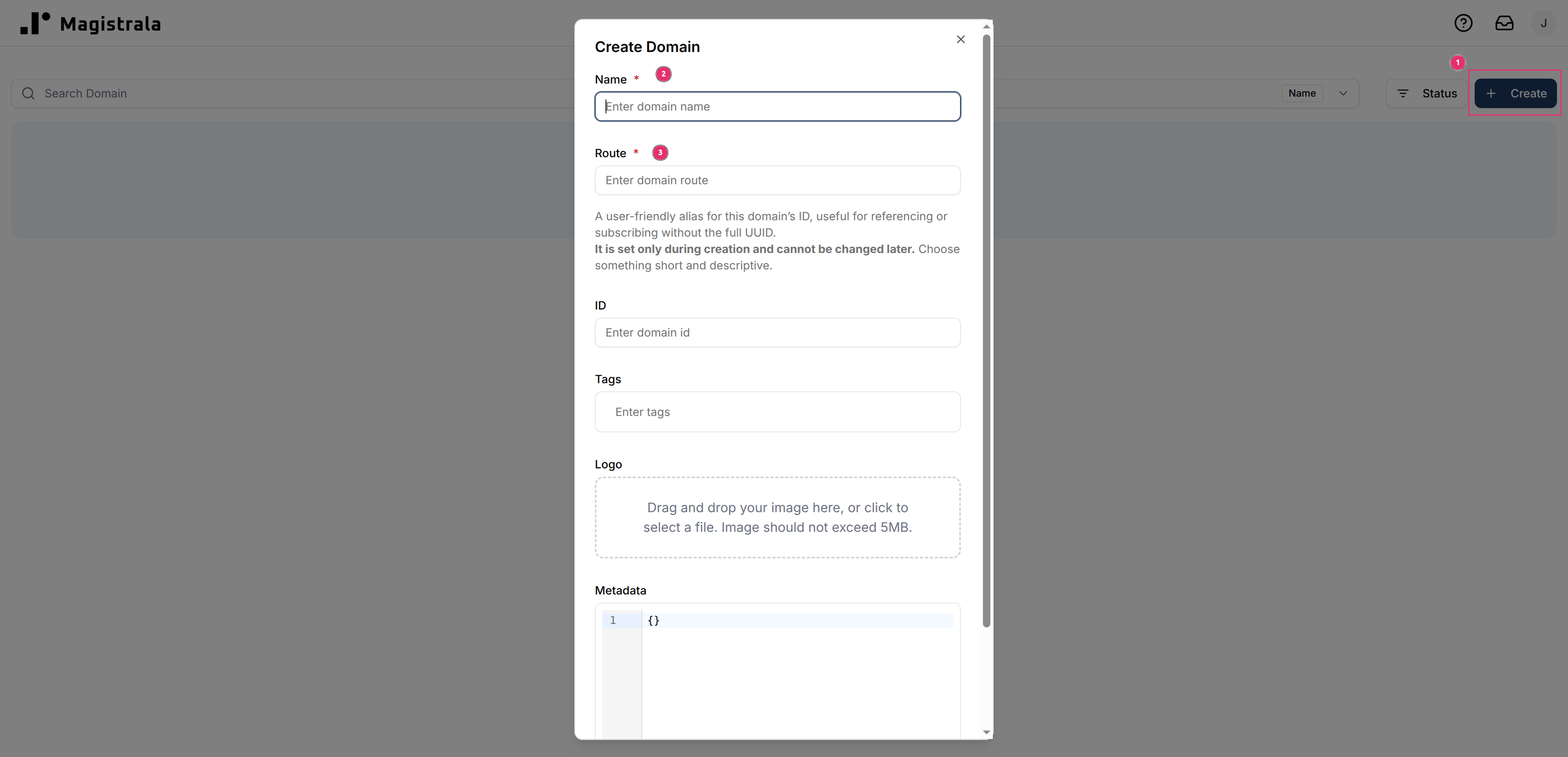 Domain Create