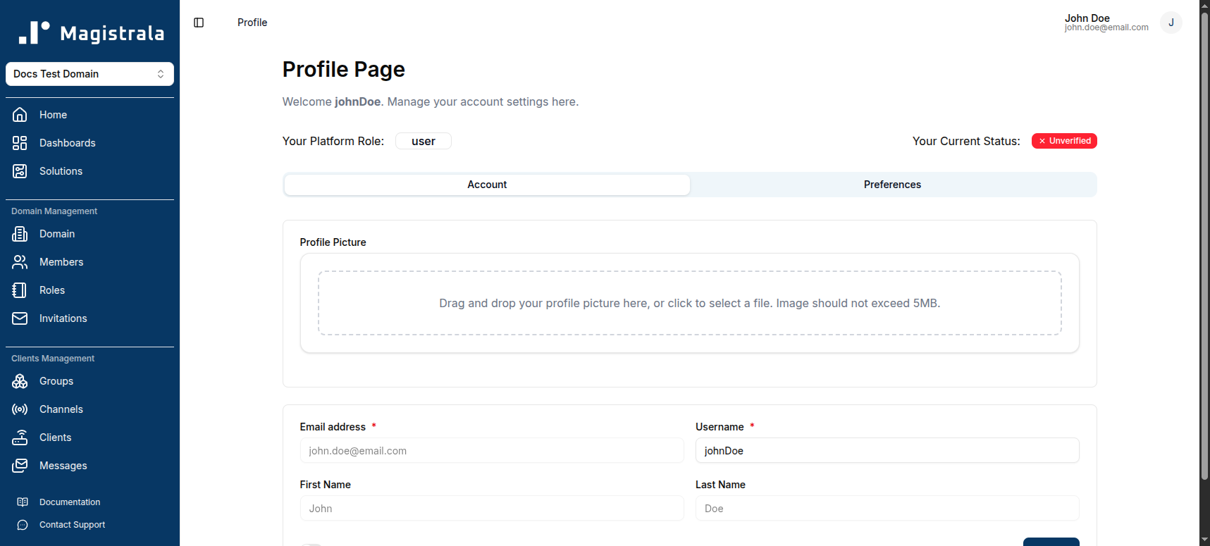 Profile Tab 1