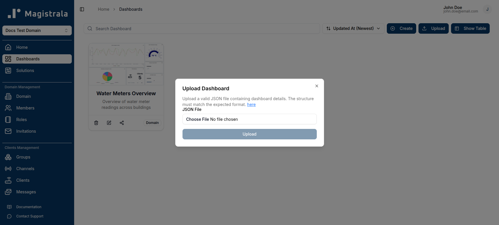 Upload Dashboard
