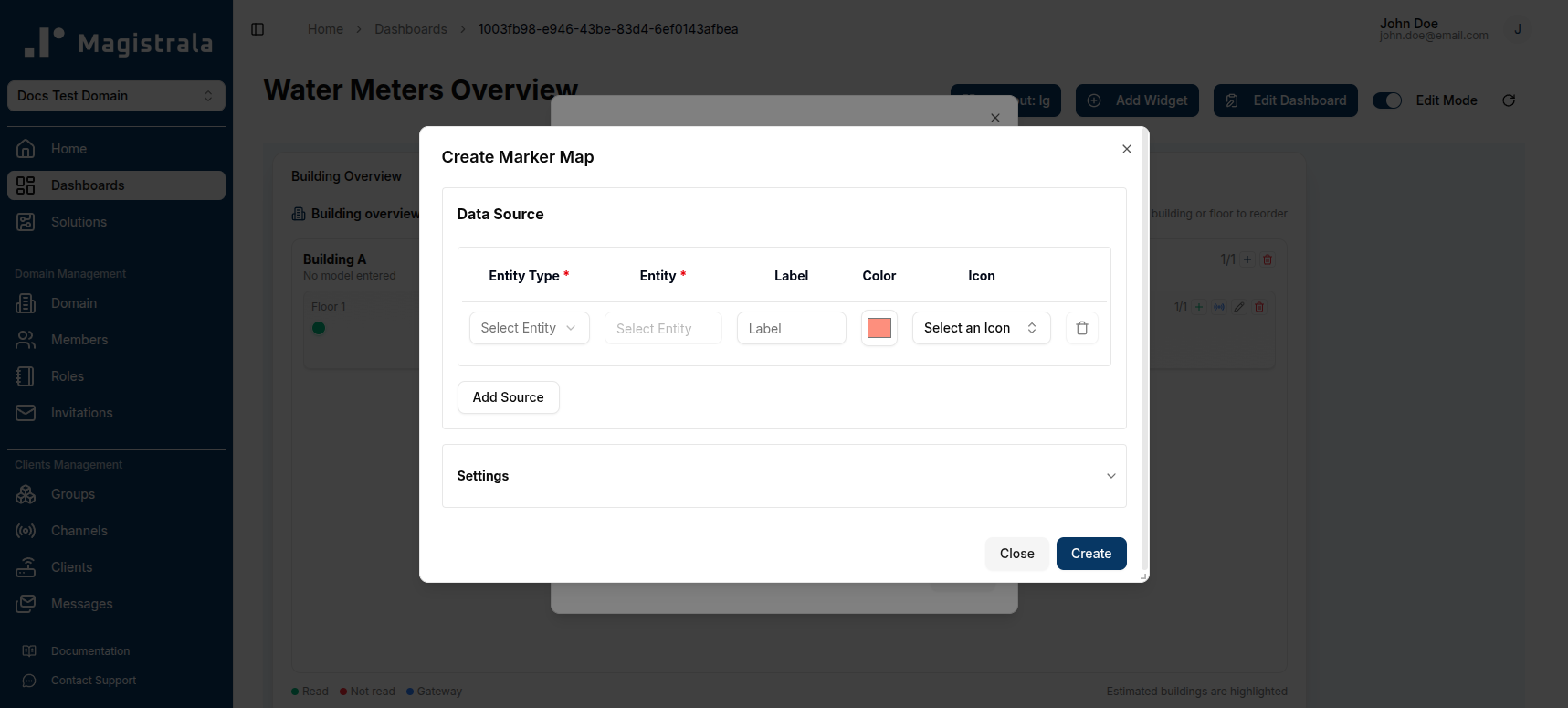 Create Marker Map Dialog