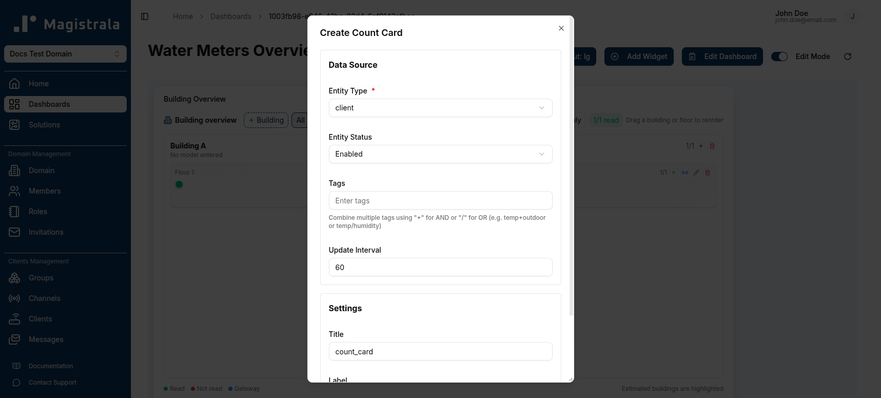 New Count Card