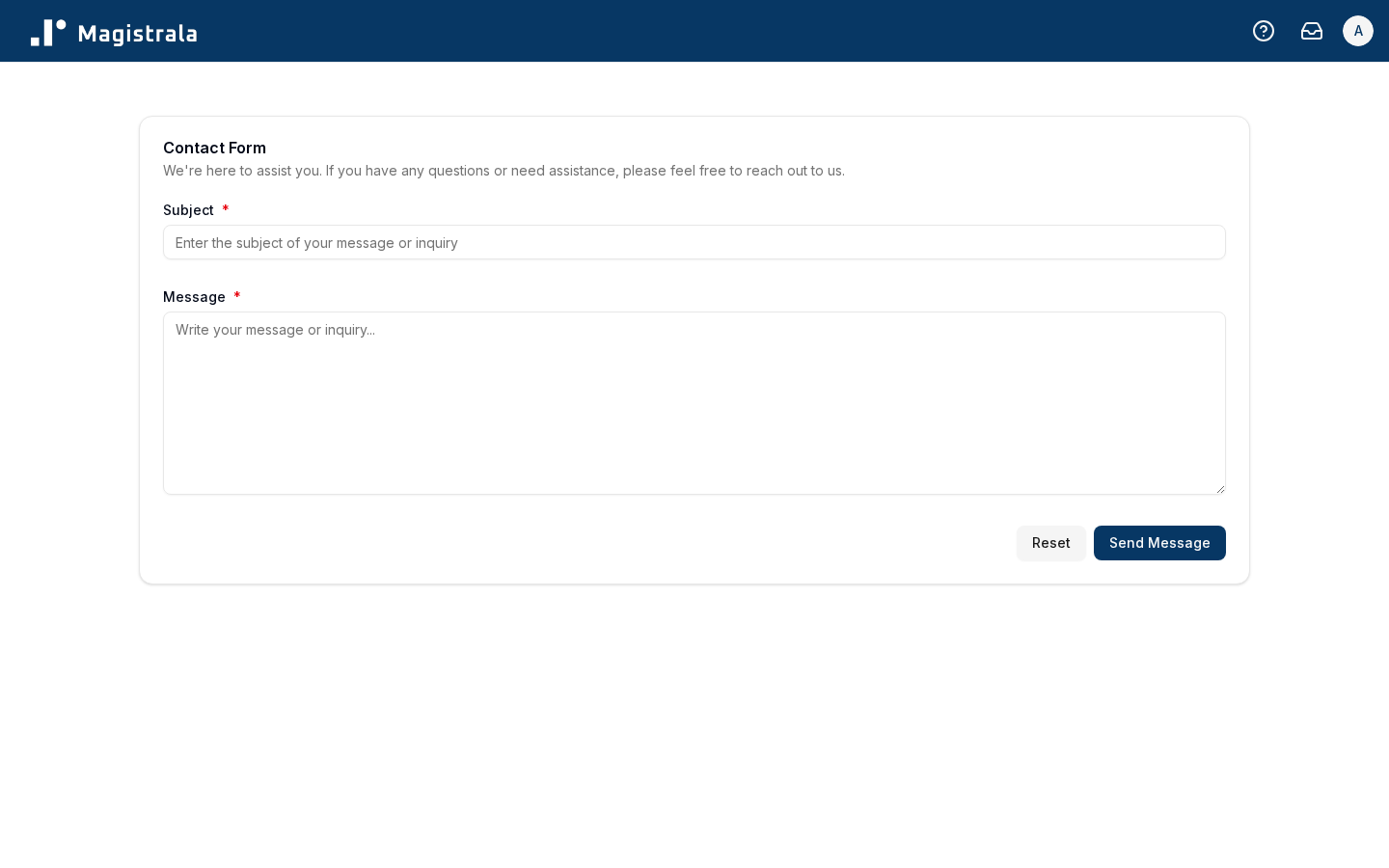 Support Page